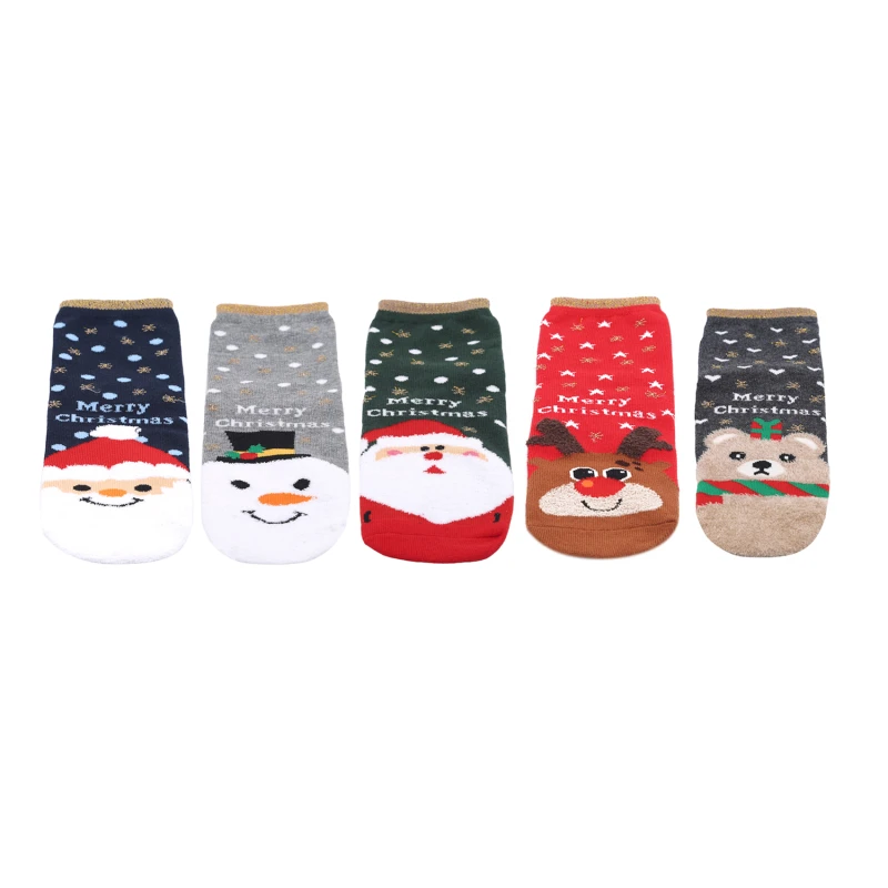 1 Pair Christmas Socks Elk Women Men's Socks New Year Personality Mid-tube Socks Christmas Cotton Kriss Kringle Gift Cotton