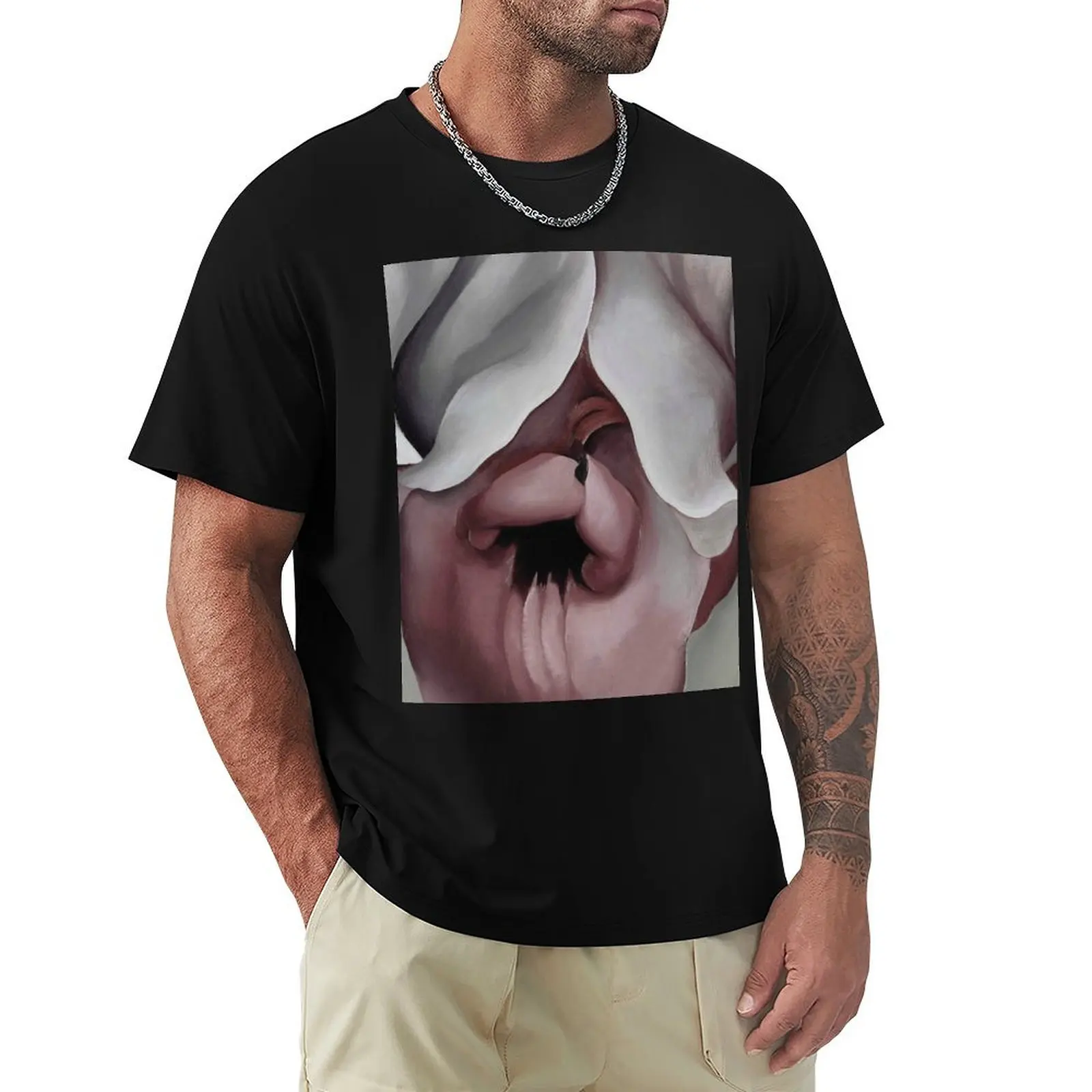 

Georgia O'Keeffe Black Iris T-Shirt new gifts and t-shirts customs Aesthetic clothing shirts graphic tee men graphic t shirts