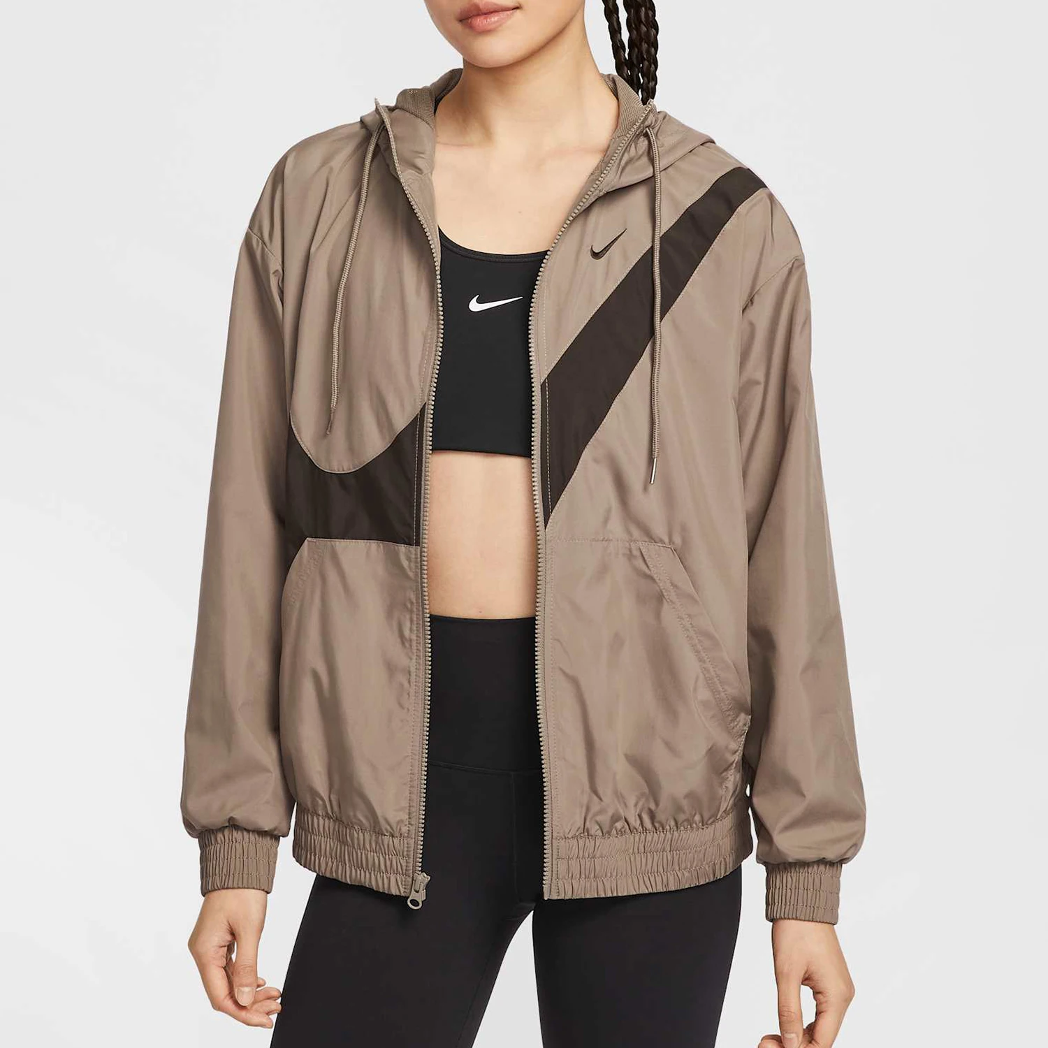 

Женская спортивная тканая куртка с капюшоном Nike Authentic 2025 Spring HM8972-214