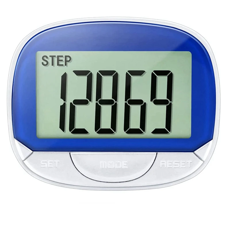 1Pcs Pedometer 3D Step Counter For Walking, Portable Step Tracker, Accurate Step Counter With Large Display