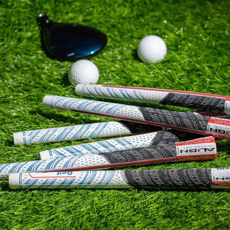 13/26/2pcs/lot ALIGN Dorsal Crest Line Rubber Golf Grip Standard Blue Golf Club Grip Carbon Cotton Yarn Iron Wood Grips 골프그립용품