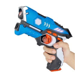 Arma laser infravermelho eletrônico emite som e luz pistola de brinquedo elétrico para o jogo de tiro interativo quadro branco arma na parede مسس س