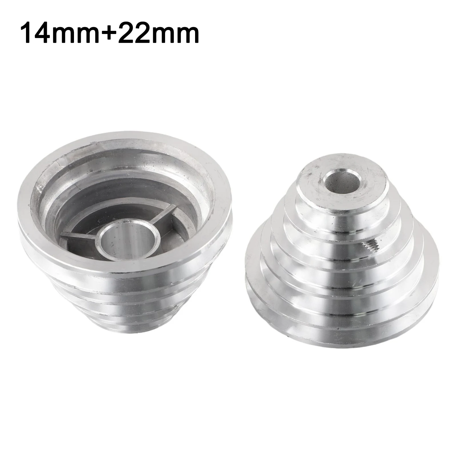 14mm 22mm Pagoda Pulley Wheel Aluminum Transmission Wheel For Benchtop Drill Press For V-shaped Timing Belt