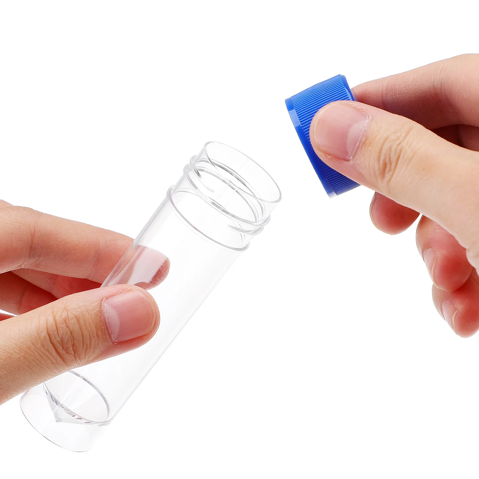 10 قطعة حاوية عينة 25-30 مللي كوب البول حاوية طبية مانعة للتسرب لأمراض الأنسجة مختبر علم الأحياء استخدام التدريس