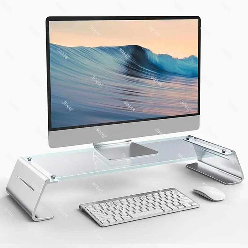 Monitor Stand - Desktop Metal Elevation Shelf for Office - Riser for Flat Screen Monitors