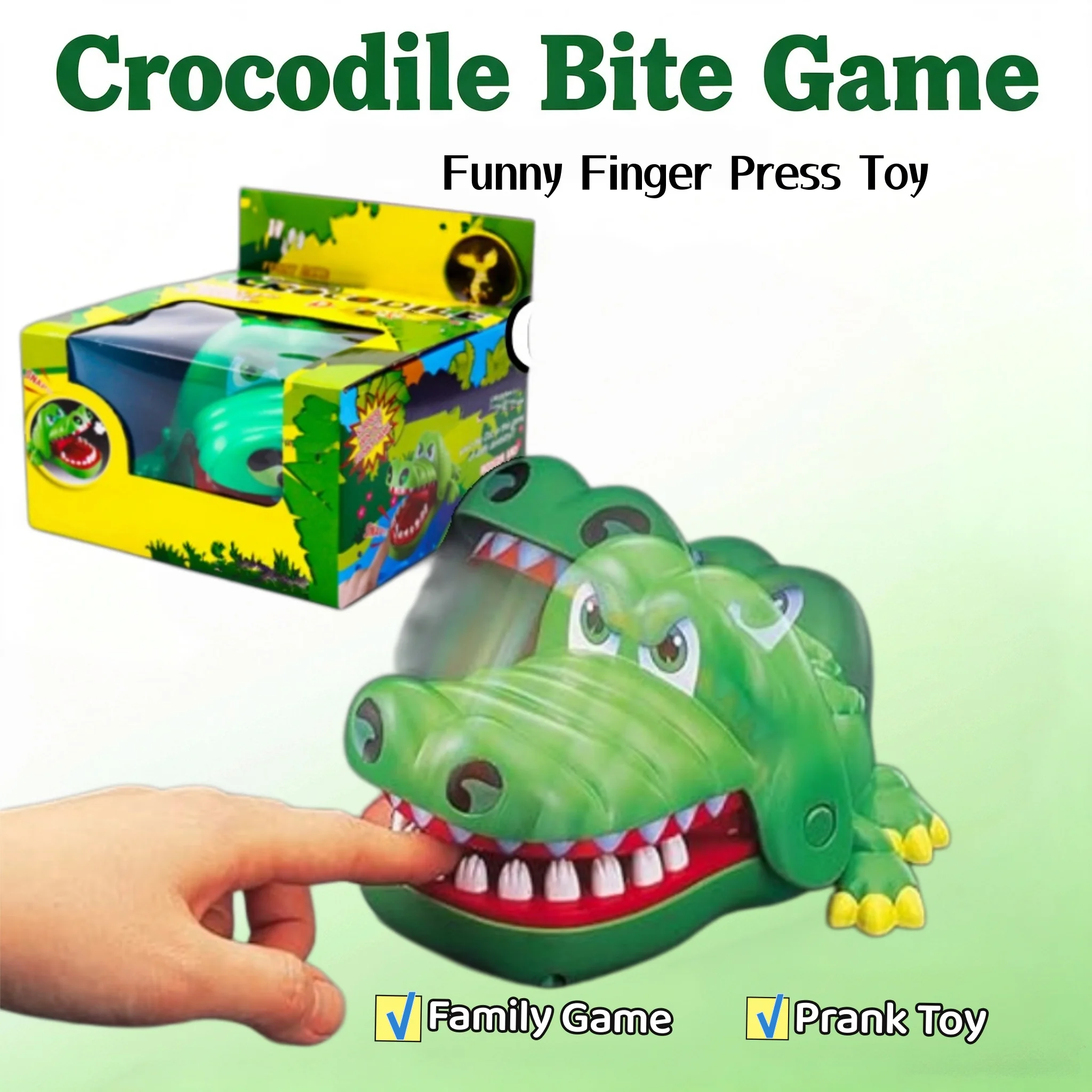 Crocodile Bite Finger Teeth Prank Toy Novelty Lucky Reaction Game Stress Relief Interactive Gifts For Adult Entertainment Lovers