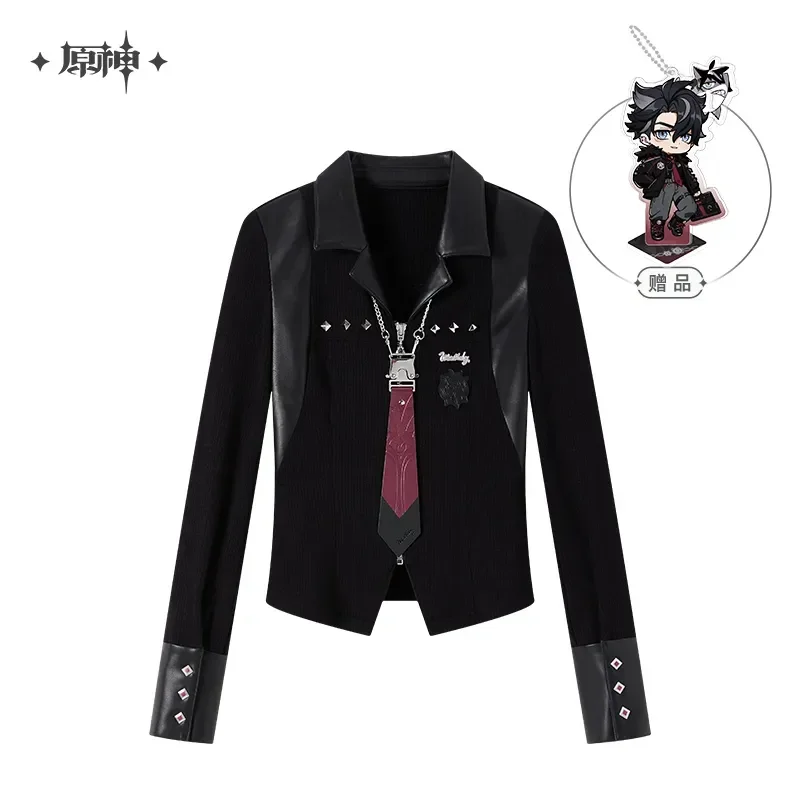 

2025 Genshin Impact Official Merch miHoYo Original Authentic Wriothesley Theme Impression Series Knitting Shirt