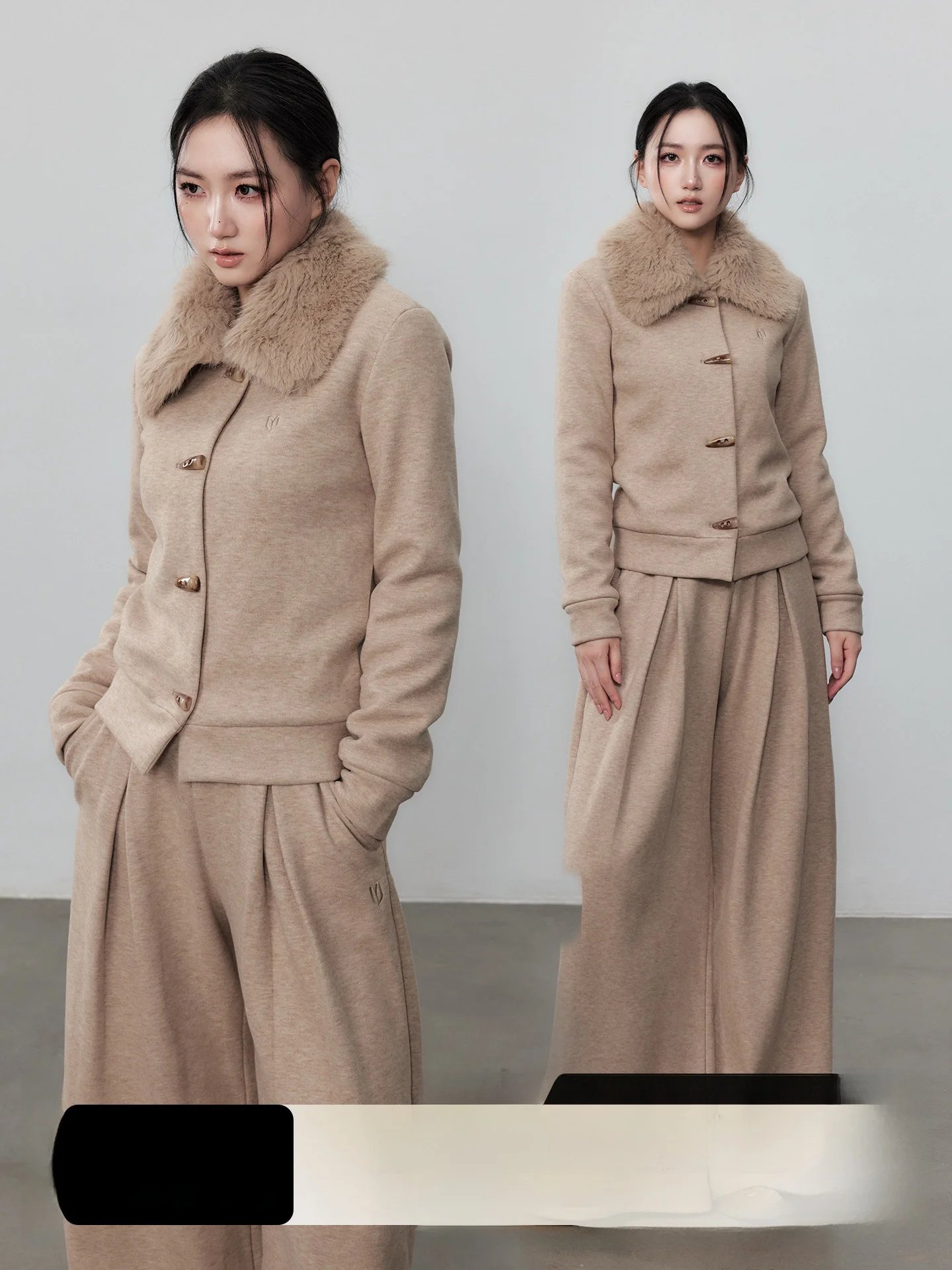 

Yuzhi Retro Oaeal Faux Suede Collar ort Coat Women's Thiened Warm Cotton Autumn Winter New Sle Faion Outerwear