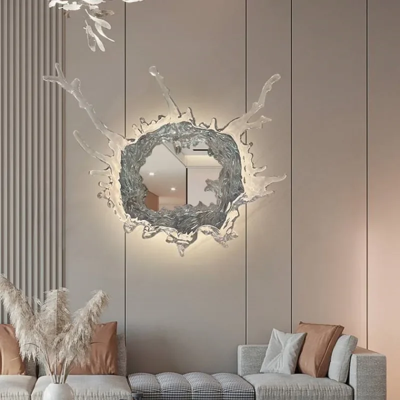 Moderna parede do banheiro de luxo conduziu a lâmpada espelho ouro/chrome nordic conduziu a luz da parede para sala estar quarto decorar iluminação interior