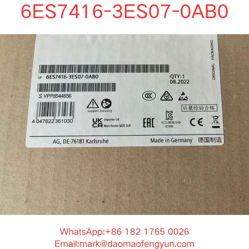 Módulo nuevo 6ES7416-3ES07-0AB0