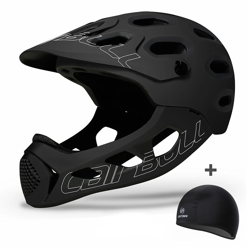 

Cairbull Mountain Bicycle Helmet Down Hill Full Face Helmet Road Bike Integrally-Molded TRAIL BMX Cycling Hat Cap MTB TT Helmets