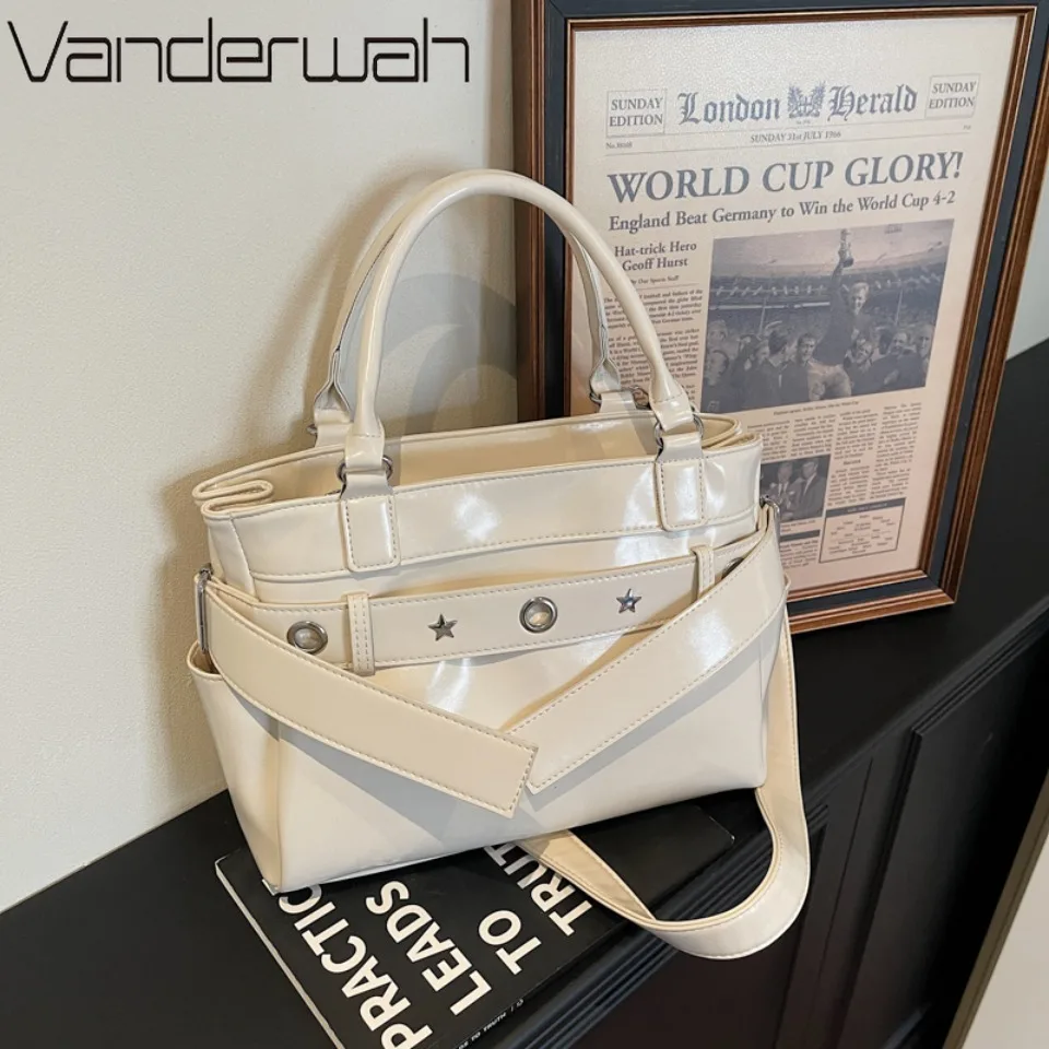 

Модные сумки-тоуты с ремнем для женщин 2026: мягкая искусственная кожа, однотонные, вместительные, через плечо, кроссбоди, качественные сумки-шопперы