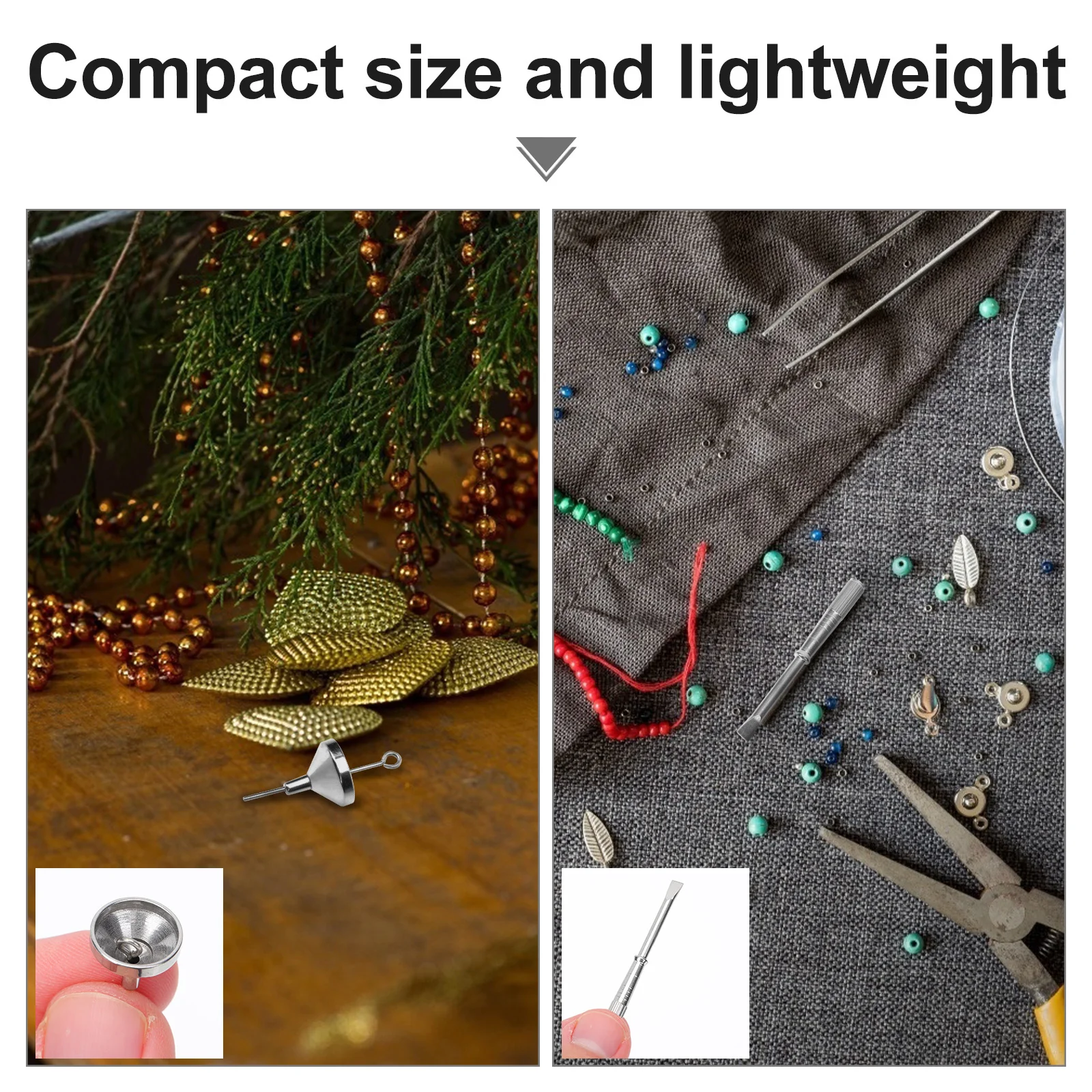 

1Set Mini Slotted Screwdriver Stainless Steel Pet Urn Pendant Tool Portable Funnel Filler Kit Lightweight Detachable