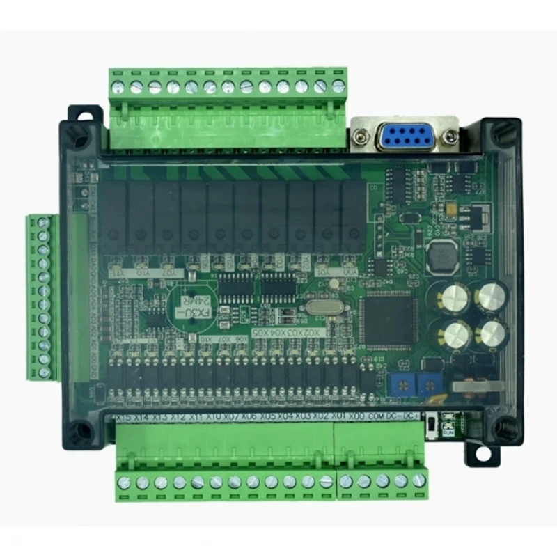 새로운 원본 FX3U-24MR FX3U-24MT PLC 산업용 제어 보드 고속 14 입력 10 출력 6AD 2DA, 485 통신 RTC 포함