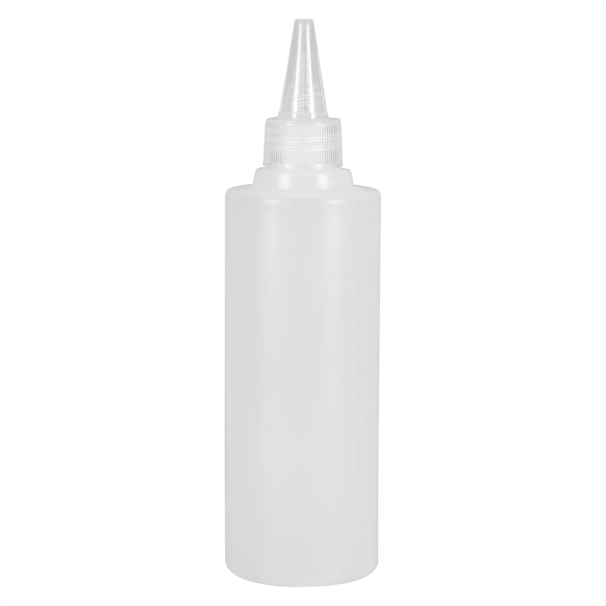 

6pcs Squeeze Bottle Pointed Mouth Easy Pour Food Condiment Ketchup Sauce Leakproof Plastic Various Sizes Kitchen Bar Supplies