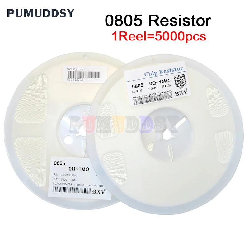 

5000 шт. 0805 SMD 1/4 Вт 0R ~ 10 м чип-резистор 0 10R 100R 220R 330R 470R 1K 4,7K 10K 47K 100K 0 10 100 330 470 Ом
