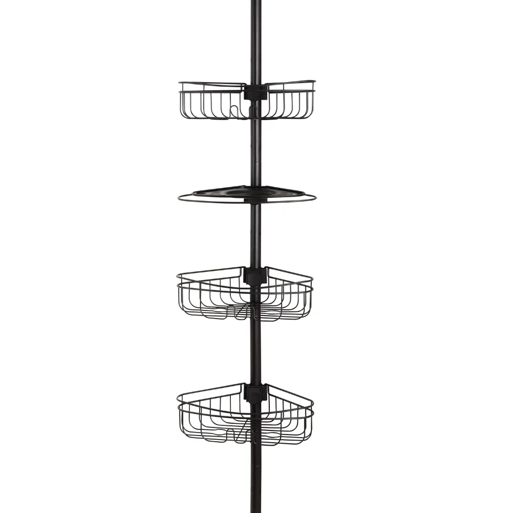 

Mainstays 3-Shelf Tension Pole Shower Caddy, Oil-Rubbed Bronze