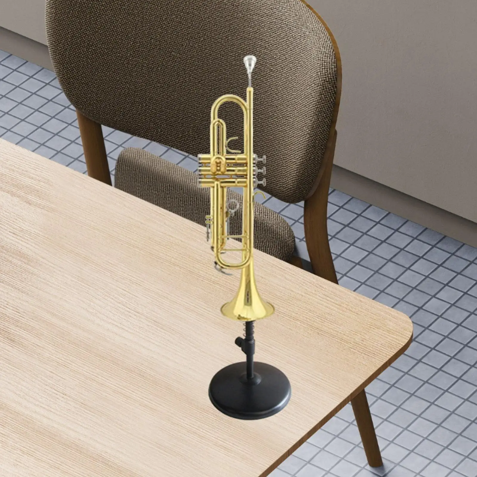 Trumpet Displaying Rack Musical Instrument Display Stand Multipurpose Stable Base Flugelhorn Stand for Flute Indoor Home Use