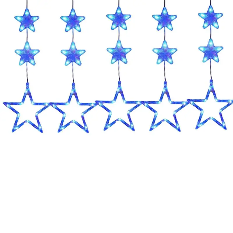 

Светодиодные гирлянды A20F-Independence Day в форме звезд для украшения помещений и улицы в американском стиле