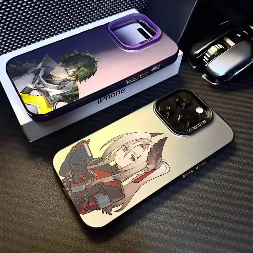Чехол для телефона Pogranichnik Arknights Endfield для iPhone 17, 16, 15, 14, 13, 12, 11, Mini, Pro, MAX, матовый, ударопрочный.
