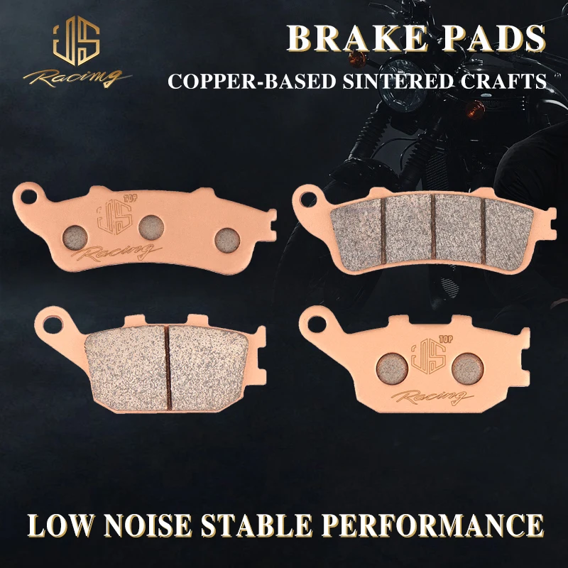 

JSRAOIMG Motorcycle Sintered Front & Rear Brake Pads For Kawasaki EN650 Vulcan S 2015-2020 EN 650 Vulcan 650 S Cafe S SE 16-19