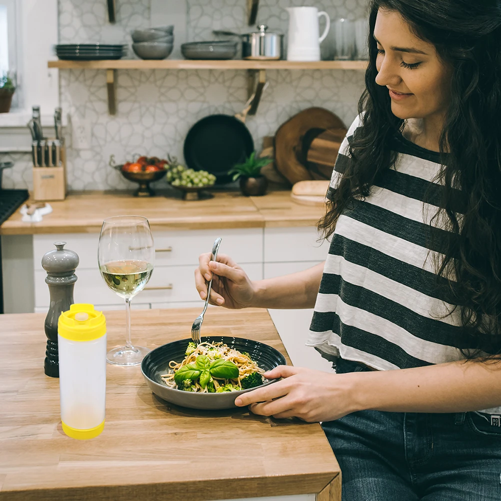 

2 шт., пищевые пластиковые бутылки, диспенсеры для приправ, прозрачный дизайн, для хранения кетчупа и горчицы, многоразовые портативные