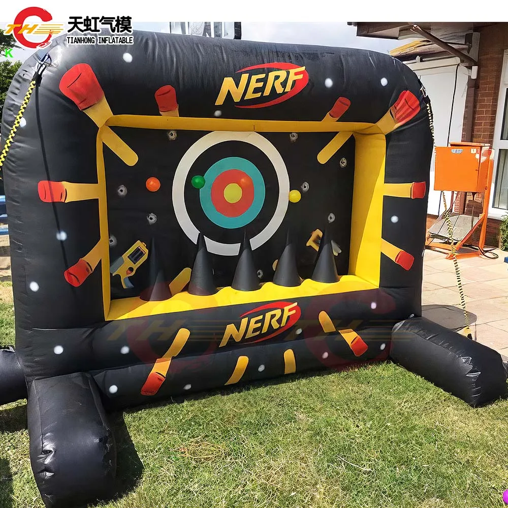 Drijvend balspel Carnaval Opblaasbaar schieten Sport Opblaasbaar schietbaan Games Carnaval drijvende doelen te koop