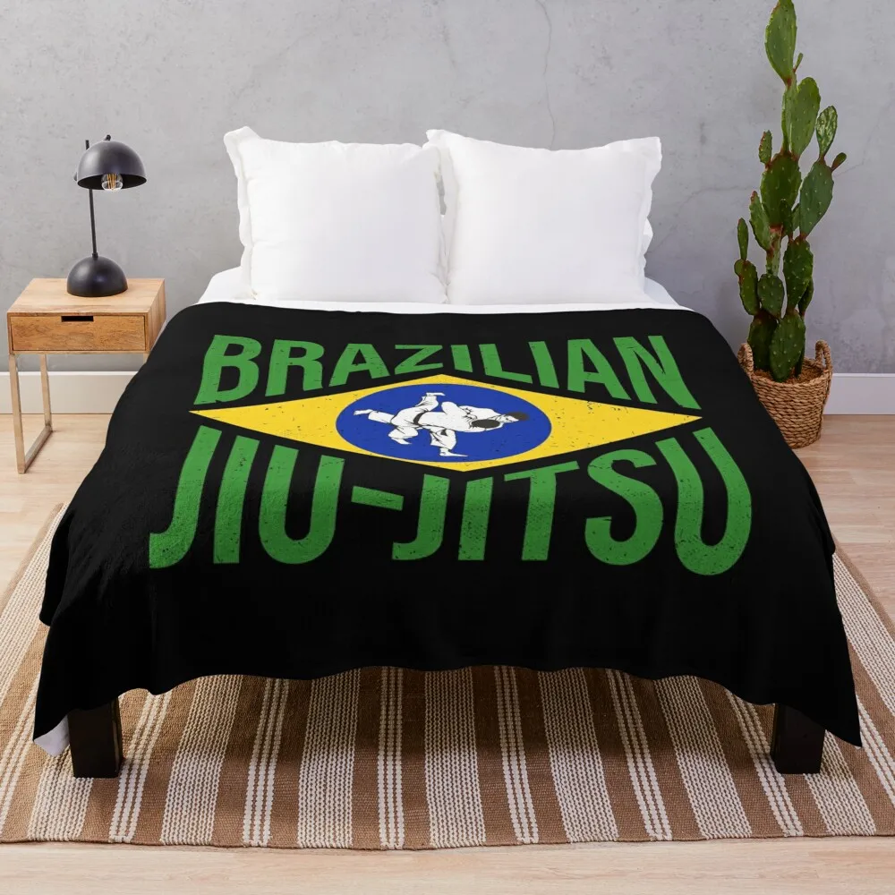 

Brazilian Jiu-Jitsu BJJ - gift for martial arts lovers Throw Blanket Travel Blanket blankets and throws