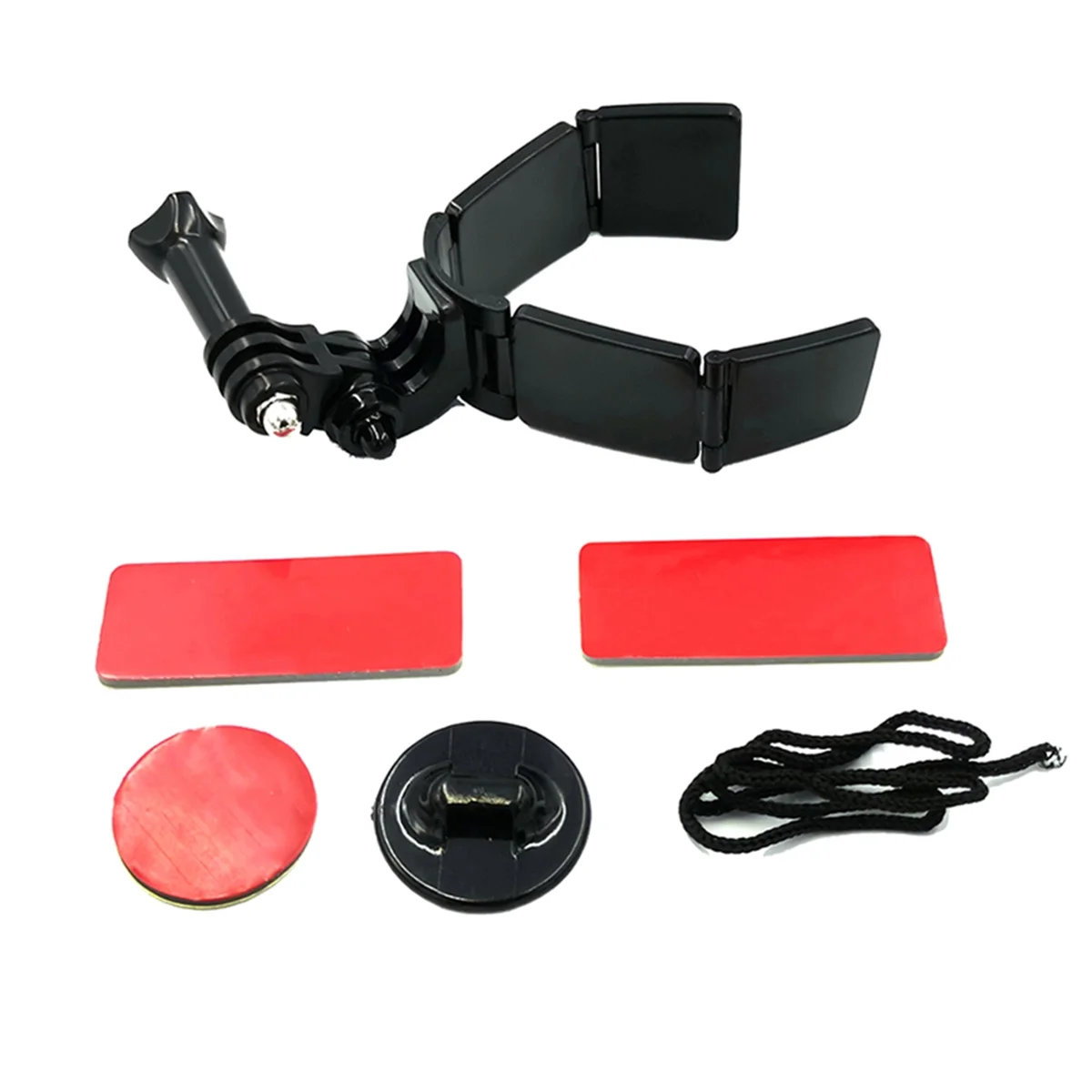 Suporte de montagem de queixo para capacete de rosto inteiro, para hero 11 10 9 8 7 dji insta360, alça de câmera, acessório de montagem de queixo frontal flodable