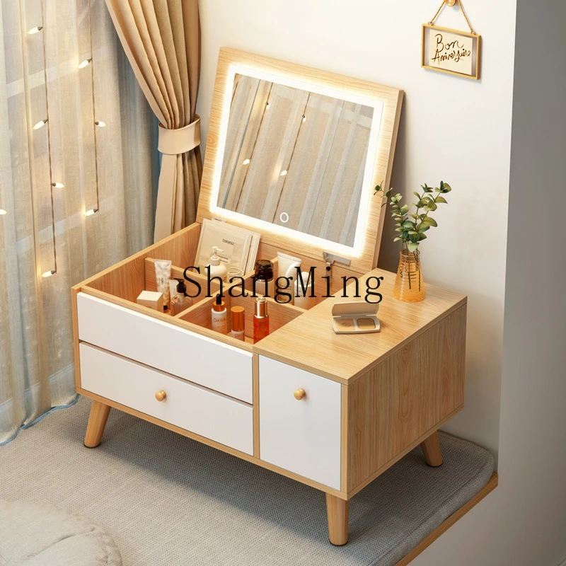 

FG bay window dresser bedroom small table dressing table dressing table integrated storage cabinet