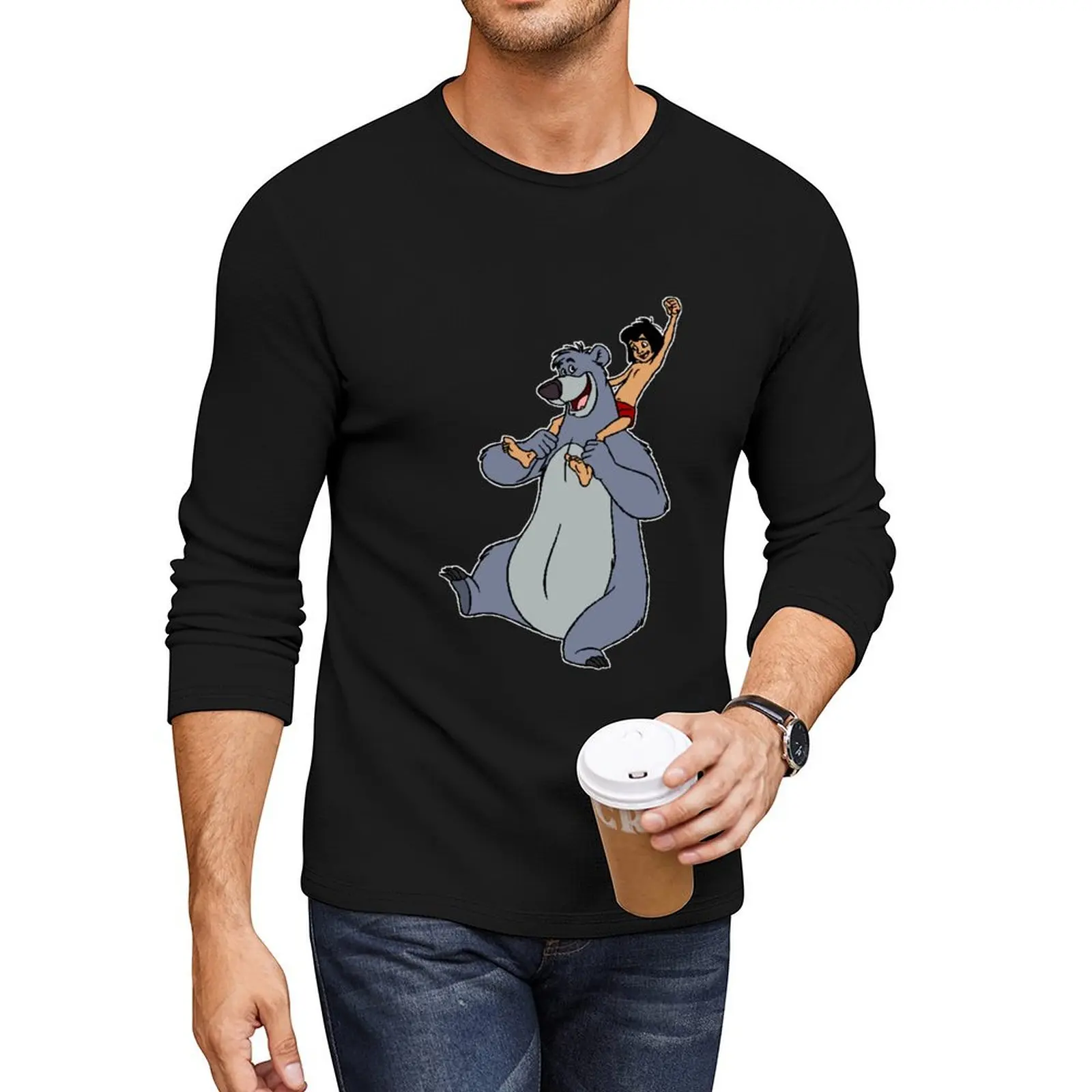 

Baloo & Mowgli Long T-Shirt plus size tops quick-drying t-shirt custom t shirts design your own funny t shirts men t shirts