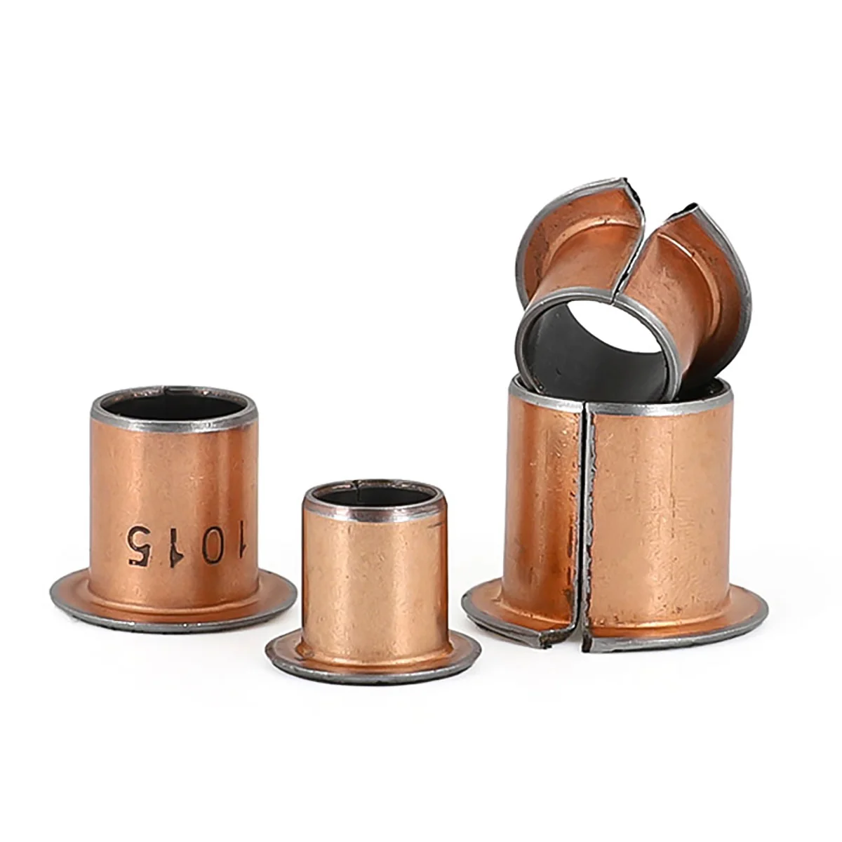 Oil Free Self-Lubricating Flanging Copper Sleeve / Composite Bearing Bushing