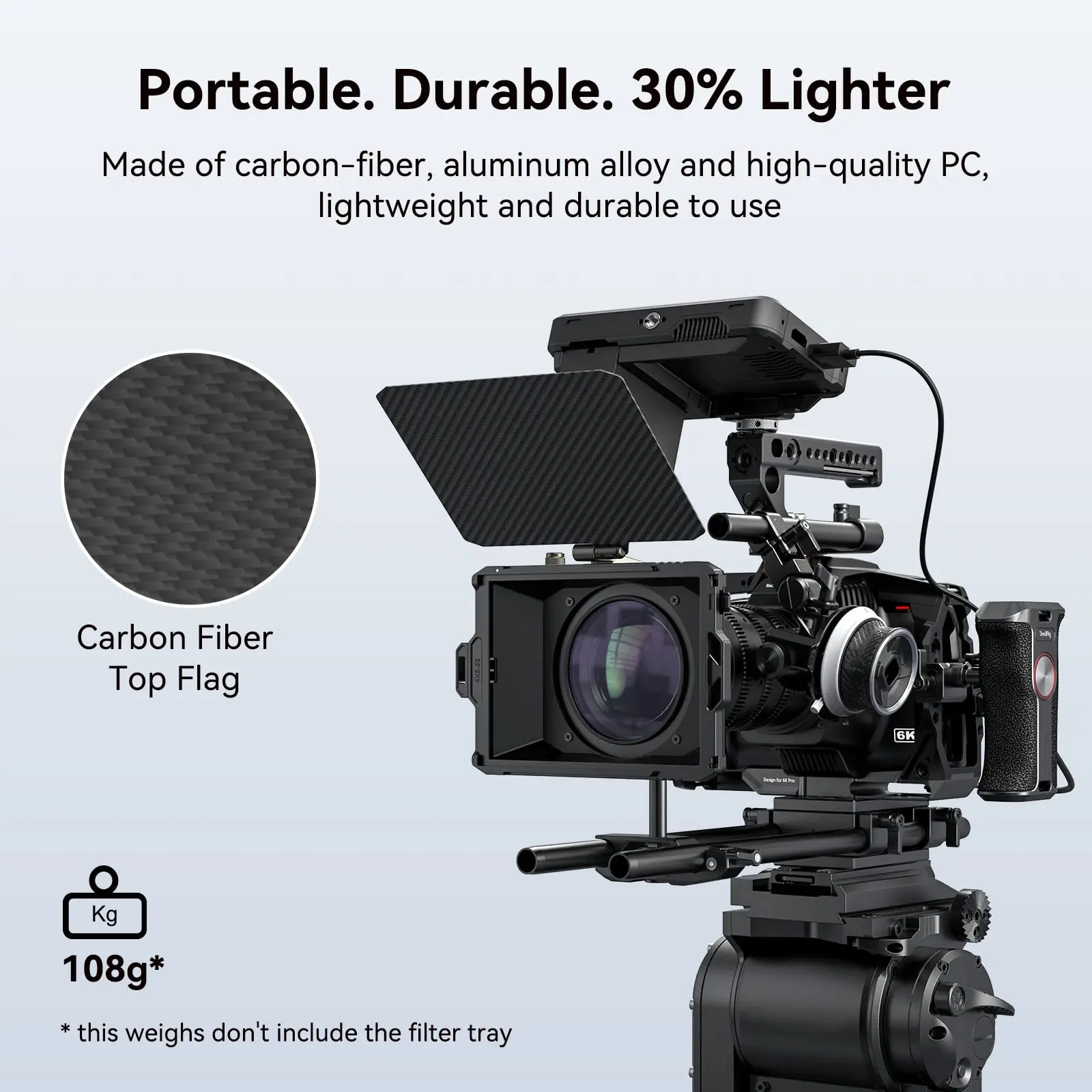 SmallRig Mini Matte Box Lite for DSLRs and Mirrorless Cameras Prevent Sunlight for Φ52Φ55Φ58Φ62Φ67Φ72Φ77Φ82Φ86 Filters