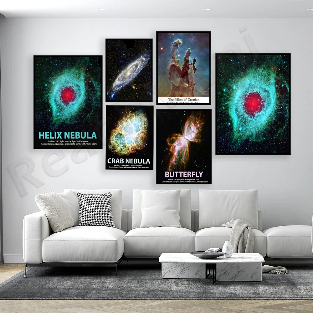 Nebula Poster Telescope Nebula Space Print Andromeda Hubble Poster Milky Way Poster Nebula Gift Nebula Galaxy Poster