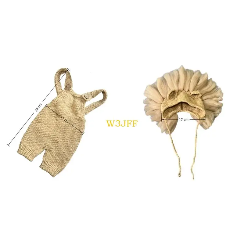 W3JF بدلة تصوير لحديثي الولادة باللون الأسود مناسبة لالتقاط الصور لحديثي الولادة من عمر 0 ​​إلى 3 أشهر