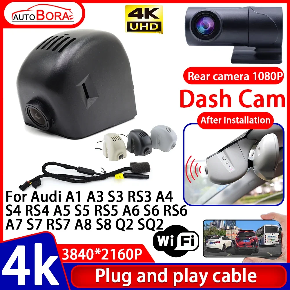 

Video Recorder 4K UHD Plug and Play Car DVR Dash Cam Camera for Audi A1 A3 S3 RS3 A4 S4 RS4 A5 S5 RS5 A6 S6 RS6 A7 S7 RS7 A8 S8