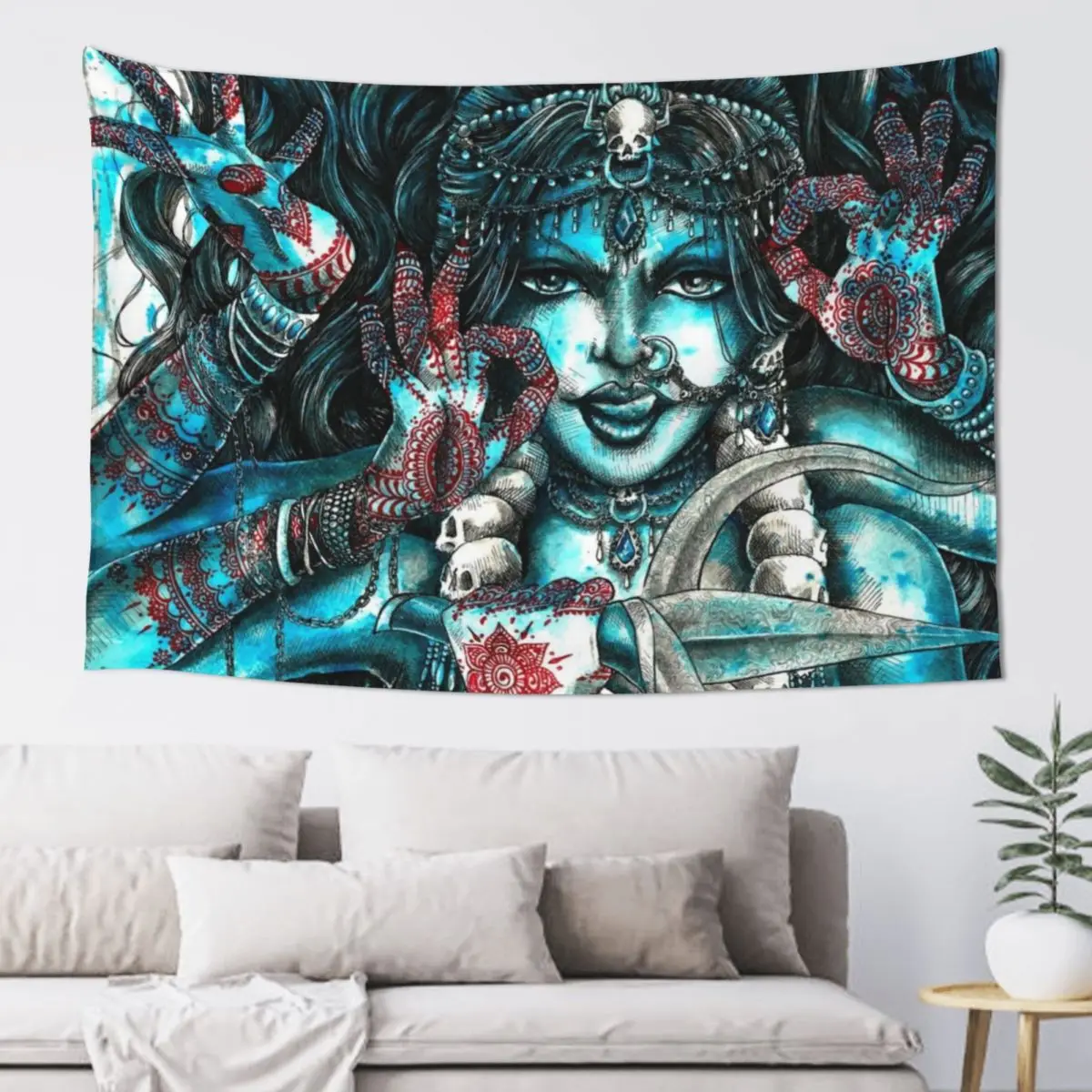 

Goddess Kali Tapestry Aesthetic Room Decorations Christmas Decoration Room Decor Aesthetic Tapestry