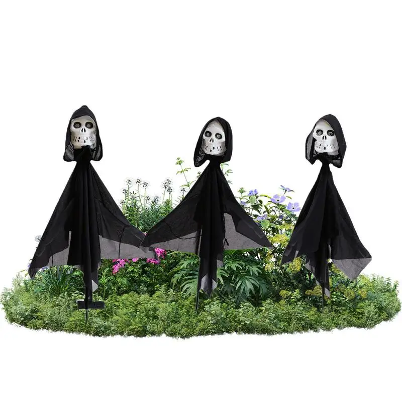 

Skull Lights Outdoor Waterproof Skull Outdoor Lights Waterproof Garden Ghost Light Stakes Light Ornament 3pcs Cloth Skull Pathwa