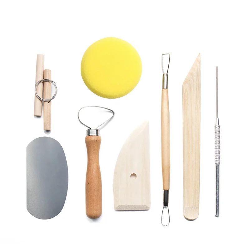 13Pcs Clay Sculpting Kit Polymer Shapers Modeling Tools Set for Ceramic Pottery Carving Wax Smoothing - Sculpture Tools
