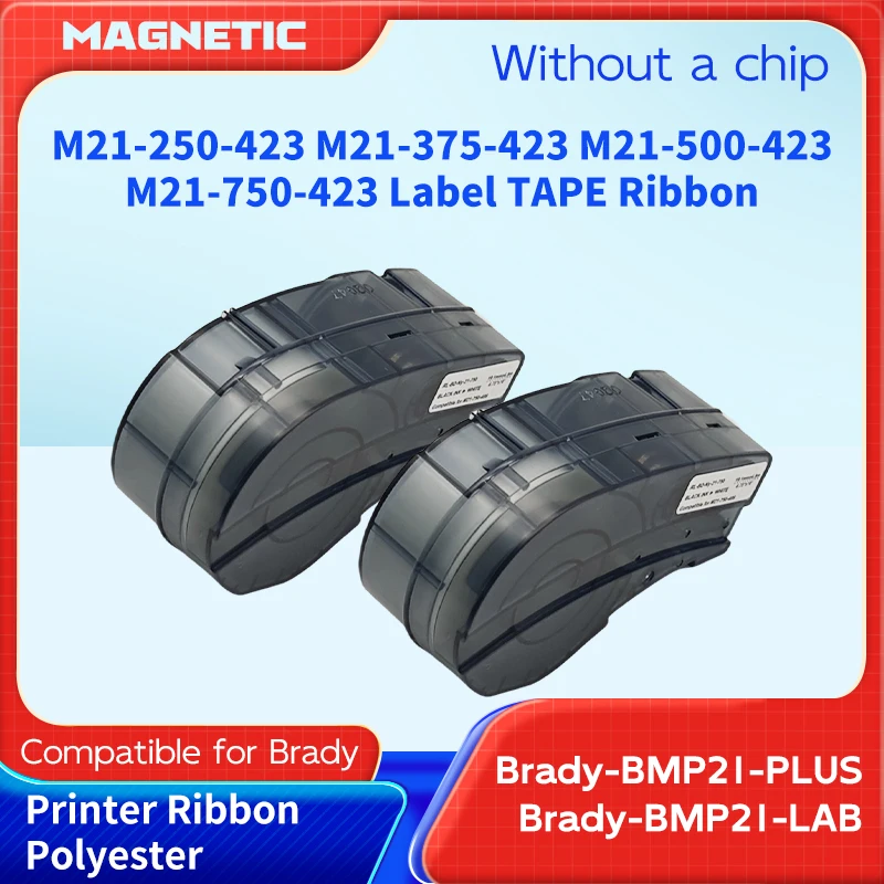 M21-250-423 M21-375-423 M21-500-423 M21-750-423 Label tape Compatible For Brady-BMP21-PLUS BMP21-LAB Handheld Label Printer