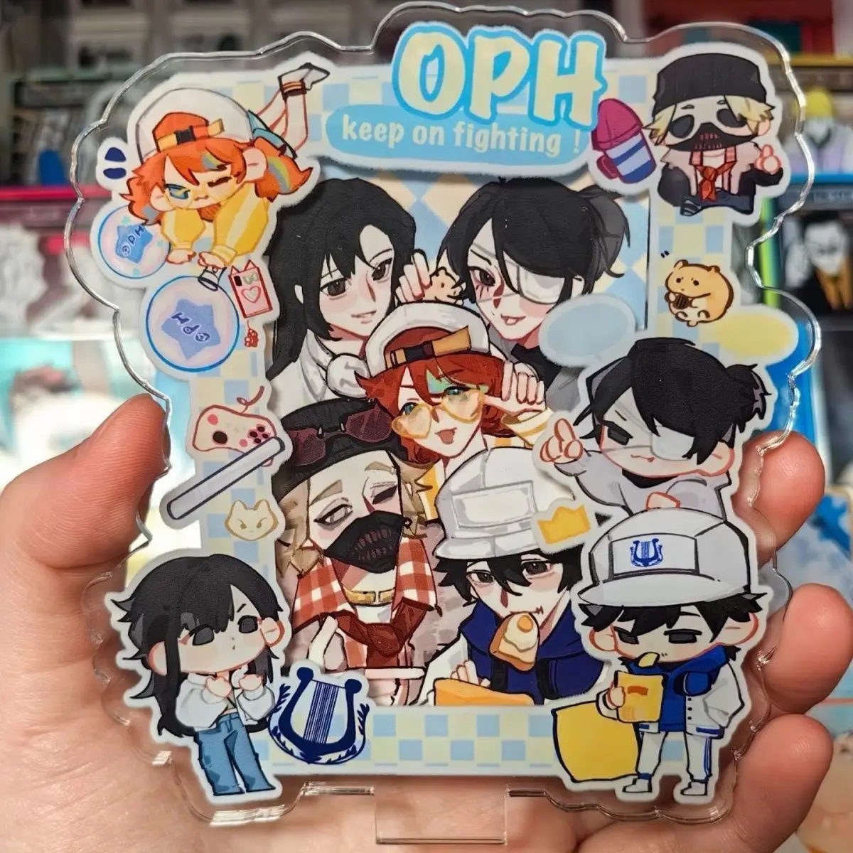 

Anime Identity Ⅴ Emma Woods Acrylic Stand Model Plate Decoration Desk Figure Display Friends Students Gift Cute Ornaments