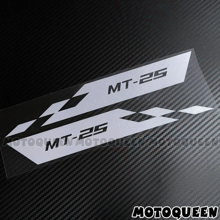 2X Motorcycle Fairing Tank Pad Reflective Decals Label Stickers Set for MT-07 09 10 01 25 03 MT07 MT09 SP MT10 MT25 MT03 MT01