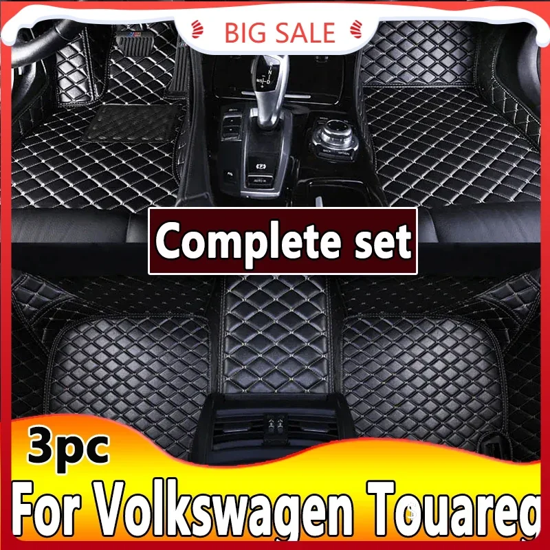 Car Floor Mats For VW Volkswagen Touareg 7L 2002~2009 5saet Waterproof Protective Pad Car Matt Tapetes Automovil Car Accessories