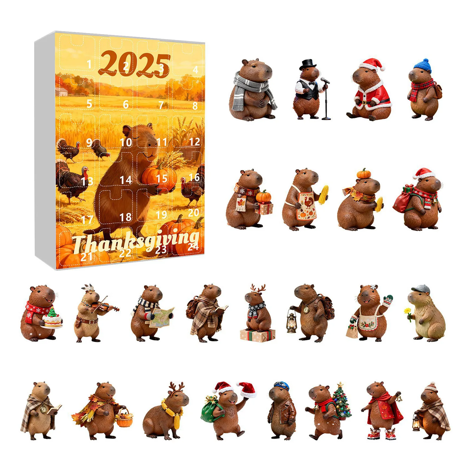 مؤقت اللعبة للأطفال تقويم القدوم تشريح عيد الميلاد العد التنازلي قلادة تحتوي على 24 المعلقات الاكريليك ساعات دش مناسبة #1