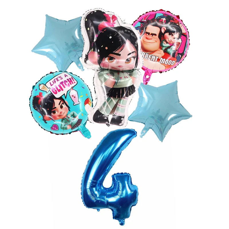 1set Disney Wreck-It Ralph Party Balloons Vanellope Balloons 32