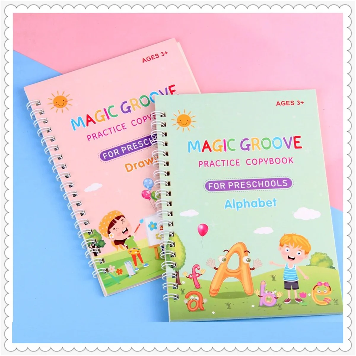 The Print Handwriting Workbook-Writing Practice Book, Magic Reusable Practice Copybook For Kids,For Children, Gifts And Toys