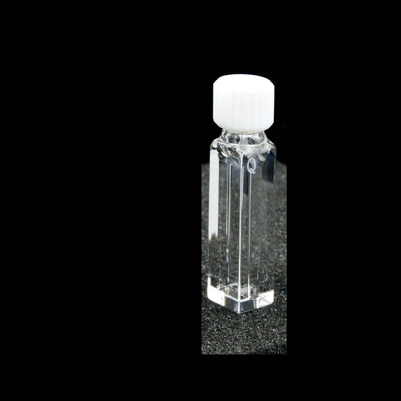 10mm quartz fluorescent microcalorimeter screw thread -350 700 1050 1400 1750ul sealed integrated molding - injectable