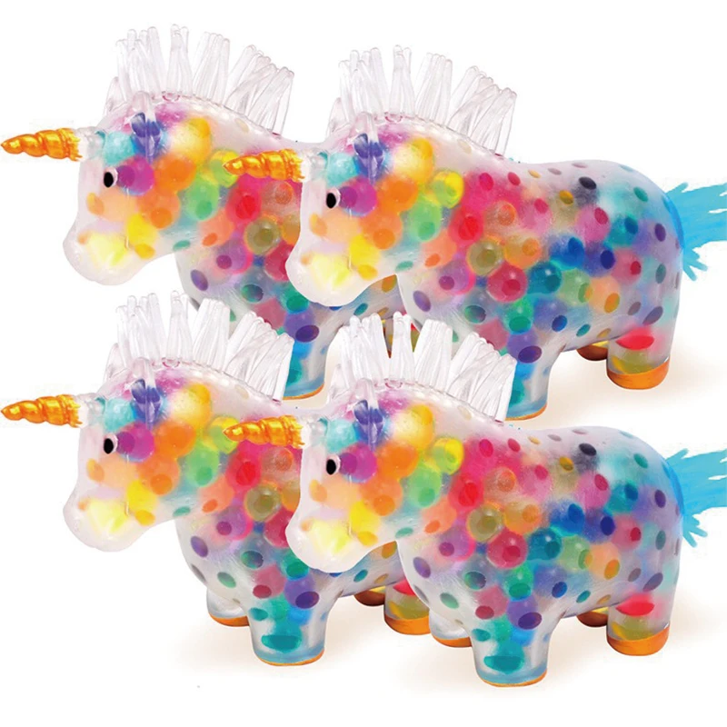 

Unicorn Stress Balls Toy Unicorn Squeeze Toy Stress and Anxiety Relief Unicorn Ball Toy Colorful Gel Water kids birthday gifts