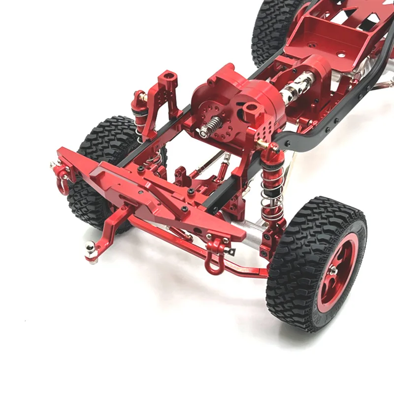 Metal Shock Mount Servo Mount Steering Knuckle Links Rod C Hub Carrier Skid Plate for MN128 MN86 MN86S G500 1/12 RC Car Upgraded