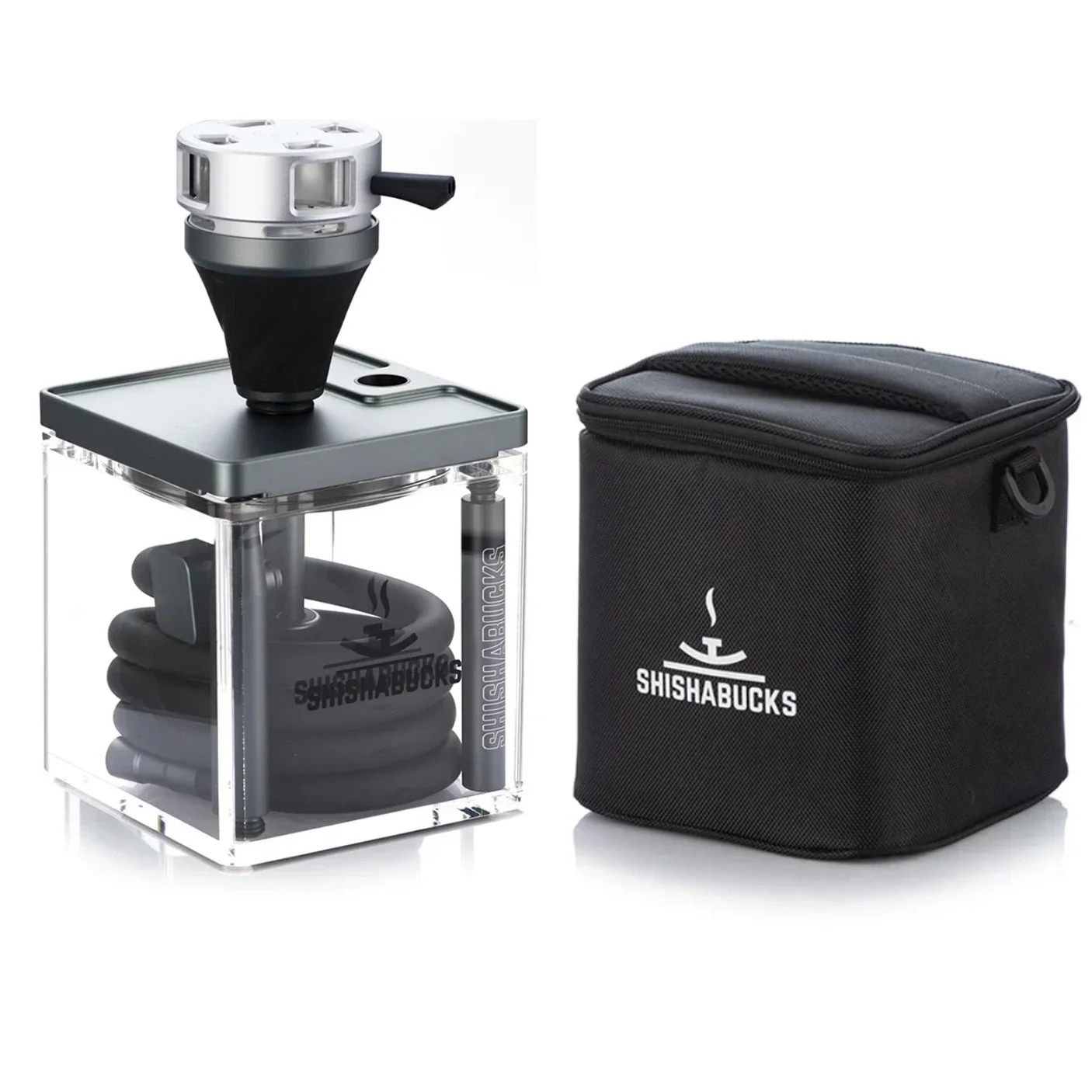 Shishabucks Cloud Micro Hookah Shisha Set Travel Square Shisha High Quality Acrylic Hookah